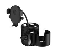 Perfeclan Porte-/Porte-gobelet pour vélo, Double Trou, Rotatif, Support Universel 3 en 1 pour Bouteilles et Boissons, Compatible avec Les Tubes de