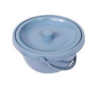 perfeclan Pot de Chambre, Seau de Toilette Portable avec Couvercle Anti-Odeurs et Poignée, Urinoir en PP Résistant, Chaise Percée pour Tente, Chambre, Bateau, Crachoir pour Homme et Femme