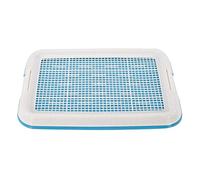 Perfeclan Potty Tray Chien Plateau Toilette Entraînement Intérieur Extérieur Support Tapis Absorbant Verrouillage Sécurisé Plateau Grille Apprentissage Fonction, Bleu