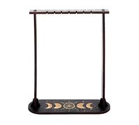 Perfeclan Présentoir à Pendule Divinatoire Polyvalent, Organisateur des Colliers, Présentoir à Cristaux en Bois, Yeux
