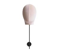 perfeclan Présentoir à perruques, support pour perruques, montage facile, polyvalent, pratique, présentoir à chapeaux, modèle de tête de mannequin pour, Beige