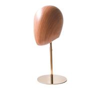 Perfeclan Présentoir de tête de Mannequin, modèle de chapeau, multifonctionnel, élégant, présentoir de perruque, porte-chapeau de Mannequin pour salon de, Socle doré