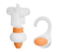 perfeclan Presse-sac de recharge, recharge de gel douche japonais, récipient, outil de remplacement de liquide de bain, crochet de suspension, Orange