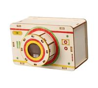 perfeclan Projet de tige de caméra sténopé pour les étudiants Jouet éducatif Design compact pour les principes d'imagerie sténopé 12x8,3x7,6 cm En bois