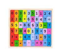 Perfeclan Puzzle en Bois Jouets Jouets éducatifs précoces Couleur Aides pédagogiques cognitives Puzzle coloré Double Face Jeux de nombres pour Cadeau Accueil