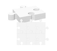 perfeclan Puzzles Vierges En Carton Blanc de 30 Pièces pour Fêtes En Classe ; éducatifs