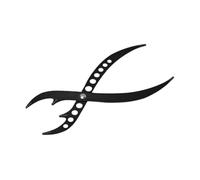 perfeclan Règle de pochoir des sourcils Sauver le point de temps de positionnement du point de vue des sourcils, Noir