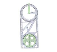 perfeclan Règle Géométrique Règles de Dessin pour Bureau Règle de Brouillon Règle Multifonction Règle de Modèle de Pochoir de Mesure pour La Couture Peinture Éc, Styled