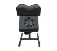 perfeclan Repose Pieds de Pédicure Tabouret Professionnel Support de Jambe Chaise de Manucure avec Structure Robuste pour Une Stabilité Maximale Adapté à L'Usa, Noir