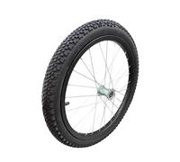 Perfeclan Roue à Rayon pour Remorque de Vélo 20 Pouces, Pneu Caoutchouc Remplaçable et Robuste, Roue de Rechange Faciles à Installer, Traction Optimale Toutes Surfaces