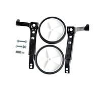 Perfeclan Roues d'entraînement pour vélo Enfant, Roues arrière, vélos 16", 18", 20", 22", 24", stabilisateurs réglables, Roue, Noir