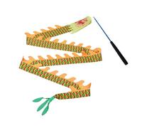 Perfeclan Ruban Dragon Dragon Dancing Ribbon Poi Rubans Artistiques Dragon Poi Gymnastique Streamer pour Performance Adultes, Dragon écailleux