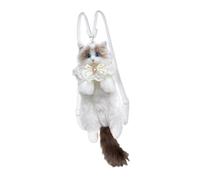 perfeclan Sac à Dos en Peluche Mignon pour Chat Sac à Dos en Peluche Fait à la Main pour Adultes et Enfants Cadeaux