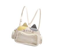 perfeclan Sac à Main Cat Ita avec épingles, Sac à bandoulière Portable pour Figurines d'anime, Cadeaux d'halloween, Jaune