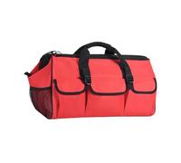 perfeclan Sac à outils, organisateur d'outils, large ouverture, multiples poches, avec poignée, sac pour produits de nettoyage, entretien mécanique et