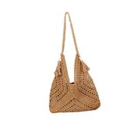 perfeclan Sac de Plage décontracté pour Femme, Sac à Main de Portable pour Les Vacances, l'été, Le Sport, Le Pique-Nique, Kaki