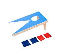 Perfeclan Sac de sable lancer des sacs de jeu intérieur extérieur Portable Parent enfant jouet lancer sac de sable jouet Cornhole conseil pour ami maison enfant, Bleu