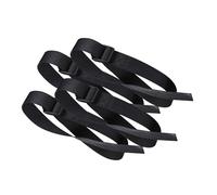 Perfeclan Sangles de Pied pour rameur, Bande élastique pour pédale elliptique, Ceintures universelles légères réutilisables de 76 cm (30 Pouces), Accessoires, Noir 4 Pièces