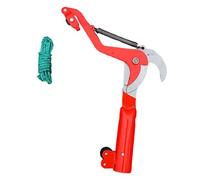 perfeclan Sécateur Pulley à Tête de Coupe pour Branches Difficiles D'Accès Outil de Jardin à Poulie et Corde 15m Acier Carbone Adaptable sur Perche Sta, Taille M