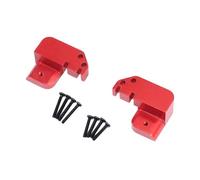 perfeclan Support de biellette de direction avec vis pour voiture RC, pièces de rechange en alliage d'aluminium, fixation de biellette de direction, Rouge