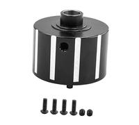 perfeclan Support de différentiel en métal, pièce de rechange 1/5 pour boîtier de différentiel de voiture RC, couvercle de boîtier de pignon de pour accessoires, Noir