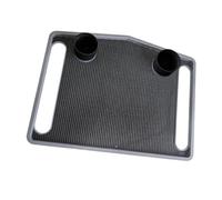 perfeclan Table d'aide à la mobilité Tray avec rebord surélevé, accessoire portable pour la marche, table de rangement pour boissons et repas du, avec Porte-gobelet