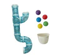 perfeclan Tableau d'activités à faire soi-même - Pièces pour tableau sensoriel - Tube - Motricité fine - Développement précoce - Matériel de bricolage pour, Bleu 55cm