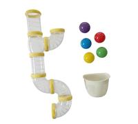 perfeclan Tableau d'activités à faire soi-même - Pièces pour tableau sensoriel - Tube - Motricité fine - Développement précoce - Matériel de bricolage pour, Jaune 57 Cm