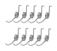 Perfeclan Tambour Moulinet de Pêche Roue Ressort Partie Bail Ressort Accessoire Ressorts Équipement en Acier Inoxydable DIY Réparation Outil, 10 Pièces 304