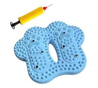 perfeclan Tapis de bureau gonflable pour les pieds, tapis de réflexologie plantaire, coussin d'acupression pour les points de pression, idéal pour les, Bleu
