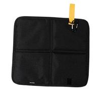 Perfeclan Tapis de Camping Pliable en Tissu Oxford avec Crochet Pratique, Coussin de siège léger et Confortable, Accessoires pour activités de Plein air, Noir