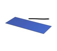 perfeclan Tapis flottant 2 couches 1,50 x 0,55 m, matelas de flottaison pour piscine et loisirs aquatiques, Jaune Bleu