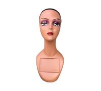 perfeclan Tête de mannequin femme, support de présentation de perruque, multifonction, accessoire, buste de mannequin, support de perruque pour foulards, Style C