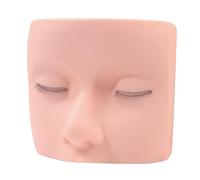 perfeclan Tête de mannequin pour cils, pratique du maquillage, extensions de cils réalistes, mannequin pour enseignement professionnel pour débutants