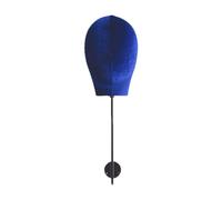 perfeclan Tête de mannequin pour perruques, chapeau, support mural robuste et polyvalent pour foulards, postiches, casquettes, coiffures, Bleu