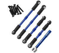 perfeclan Tiges de traction de tendeur pour modification de voiture RC 1/10, remplace les biellettes de carrossage et les biellettes de servo pour Ara3505, Bleu