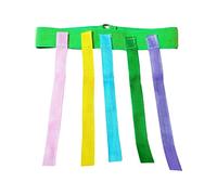 perfeclan Tirer la queue jeu enfants chassant sport jeux de fête bande élastique attrape queue jeu saisir la queue pour garçons filles arrière-cour Camping, VERT