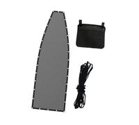 Perfeclan Tissu de Remplacement pour Chaise Longue Suspendue, Tissu de réparation pour Patio intérieur, imperméable avec Corde pour Chaise Longue incurvée, Gris Foncé avec Pochette