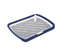 Perfeclan Toilet pour Animaux Bac d'apprentissage pour Chiens Plateau de Propreté Porte-Tapis Chiot PP Antidérapant Nettoyage Facile Convient à L'Entraînement I, Marine