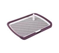 Perfeclan Toilet pour Animaux Bac d'apprentissage pour Chiens Plateau de Propreté Porte-Tapis Chiot PP Antidérapant Nettoyage Facile Convient à L'Entraînement I, Violet