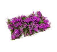perfeclan Touffe d'herbe en de fleurs, artificielle, à faire soi-même, groupe de végétation florale, touffe d'arbustes de plaine pour dioramas, Violet
