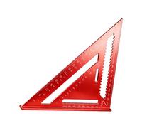 perfeclan Triangle Règle Menuiserie Équerre Aluminium Outil Mesure Multifonction Marquage Standard Précis Surface Lisse Adaptée à La Menuiserie Usage Domestique, M