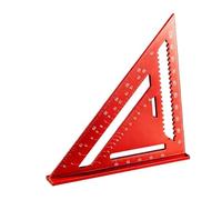 perfeclan Triangle Règle Menuiserie Équerre Aluminium Outil Mesure Multifonction Marquage Standard Précis Surface Lisse Adaptée à La Menuiserie Usage Domestique, S