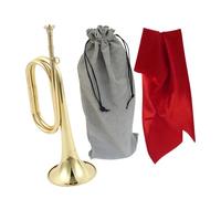 perfeclan Trompette, instrument de musique classique en cuivre, trompette de cavalerie pour débutants, entraînement, ambiance de festival, Style C