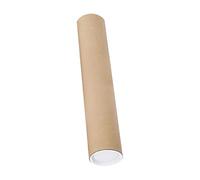 Perfeclan Tubes d'expédition longs avec bouchons Boîte de transport d'affiches Kraft Tubes de stockage de dessin Tubes postaux en carton pour peintures, 90CM