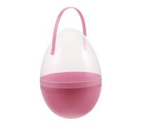 perfeclan Œuf de Pâques, garniture pour panier de Pâques, jouet léger avec poignée, coquille d'œuf pour bricolage printanier, remplissage de bonbons, Rose