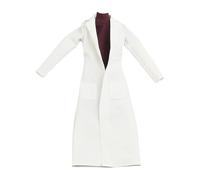 Perfeclan Vêtements de poupée pour Femme à l'échelle 1:12, Accessoires de Costume, Tenue de Cosplay réaliste et Chic, modèle pour Figurine d'action de 6, Rouge et Blanc