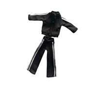 perfeclan Vêtements pour figurine 1/12, tenue de sport décontractée, à monter soi-même, universels, tendance et confortables, pour habiller et présenter des, Noir