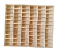 perfeclan Vitrine murale de rangement pour voitures miniatures à l'échelle 1/64, gain de place, idéale pour et exposer des figurines. Collection de, Sans Couvercle