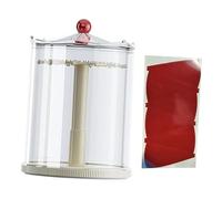 perfeclan Vitrine rotative transparente pour figurines, boîte de rangement anti-poussière, vitrine pour jouets, présentoir de table pour les fêtes, salon, Noël